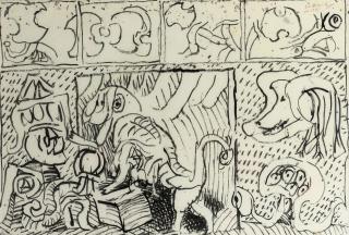 Pierre Alechinsky - Untitled