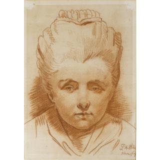 Pierre-Alexandre Wille - Bust-Length Portrait Of A Young Girl