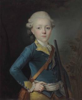 Pierre-Antoine Baudouin - Portrait Of Simon Antoine De Lucy, Half-Length