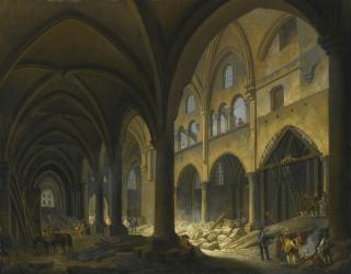 Pierre-Antoine Demachy - Demolition Of L\'Eglise Des Saints Innocents, Paris