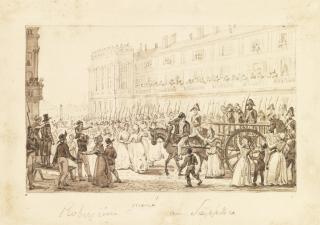 Pierre-Antoine Demachy - Robespierre And His Accomplices Being Led To Their Execution