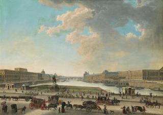 Pierre-Antoine Demachy - Vue De Paris Depuis La Place Dauphinepierre-Antoine Demachy ; View Of Paris Taken From The Place Dauphine ; Oil On Canvas