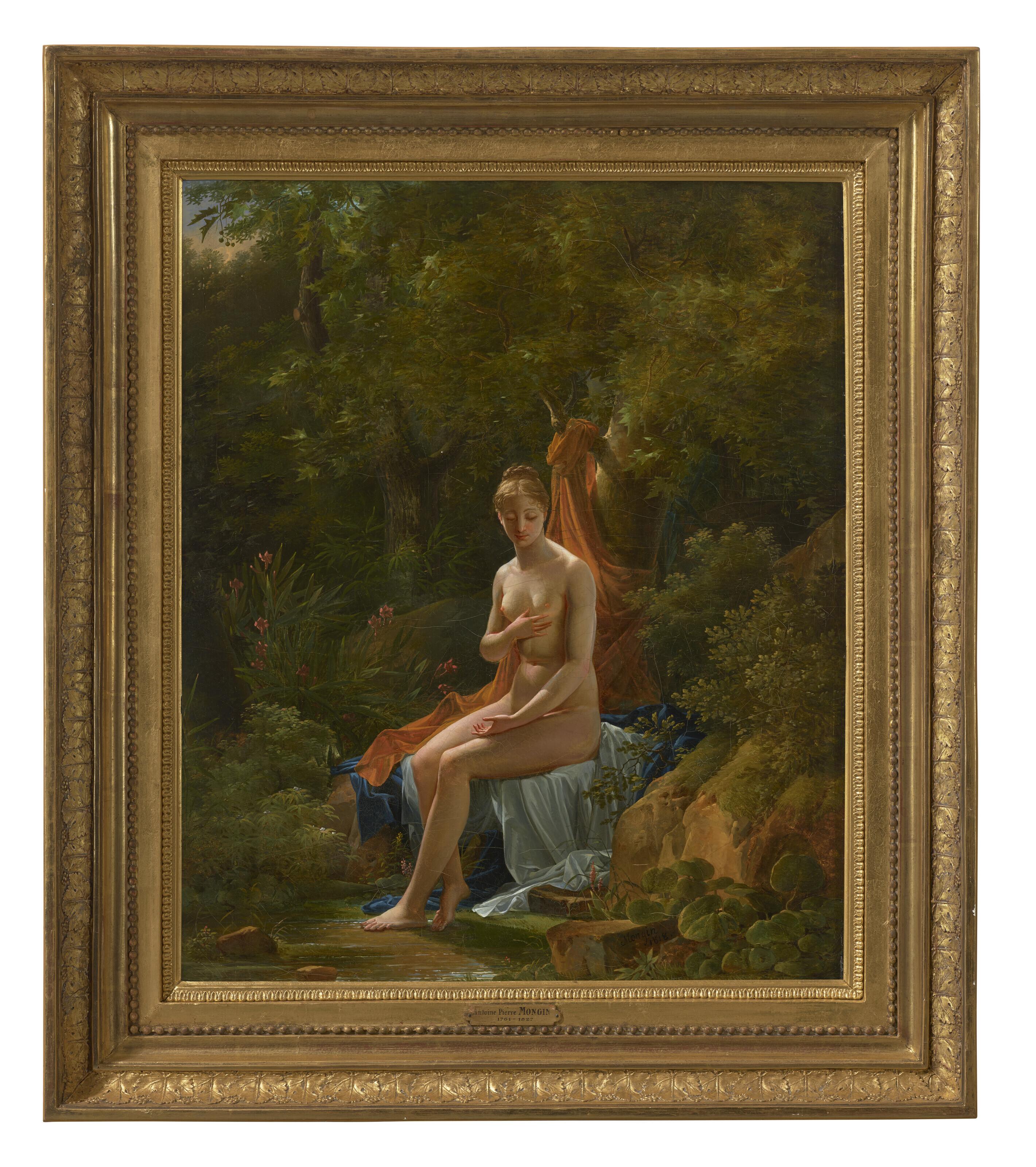 Pierre-Antoine Mongin - A bather in a landscape