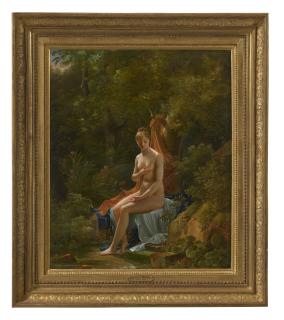 Pierre-Antoine Mongin - A bather in a landscape