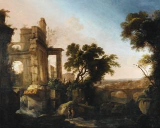 Pierre Antoine Patel le Jeune - Landscape With Ruins