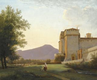 Pierre-Athanase Chauvin - A View Of The Abbey Of Grottaferrata