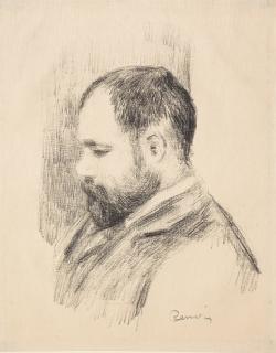 Pierre-Auguste Renoir - Ambroise Vollard, from \'Douze lithographies originales de Pierre-Auguste Renoir\'