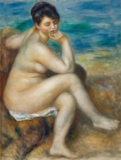 Pierre-Auguste Renoir - Baigneuse accoudée