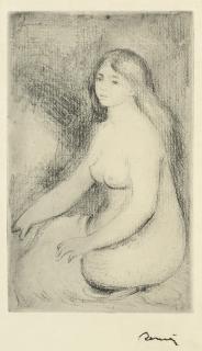 Pierre-Auguste Renoir - Baigneuse Assise (Delteil 11 Stella 11)