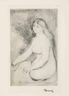 Pierre-Auguste Renoir - Baigneuse assise (Delteil 11; Stella 11)