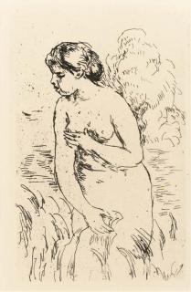 Pierre-Auguste Renoir - Baigneuse Debout, a Mi-Jambes (D. 23)