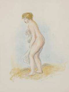 Pierre-Auguste Renoir - Baigneuse Debout, En Pied (Delteil 28; Stella 28)
