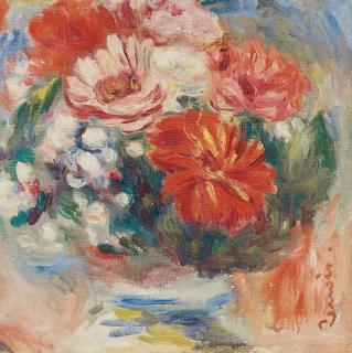 Pierre-Auguste Renoir - Bouquet de fleurs - Fragment