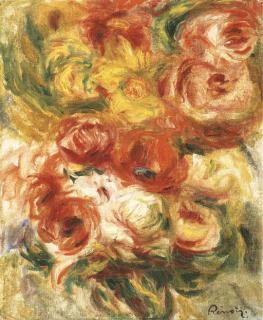 Pierre-Auguste Renoir - Bouquet de Roses