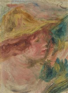 Pierre-Auguste Renoir - Buste au chapeau