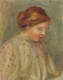 Pierre-Auguste Renoir - Buste de femme blonde