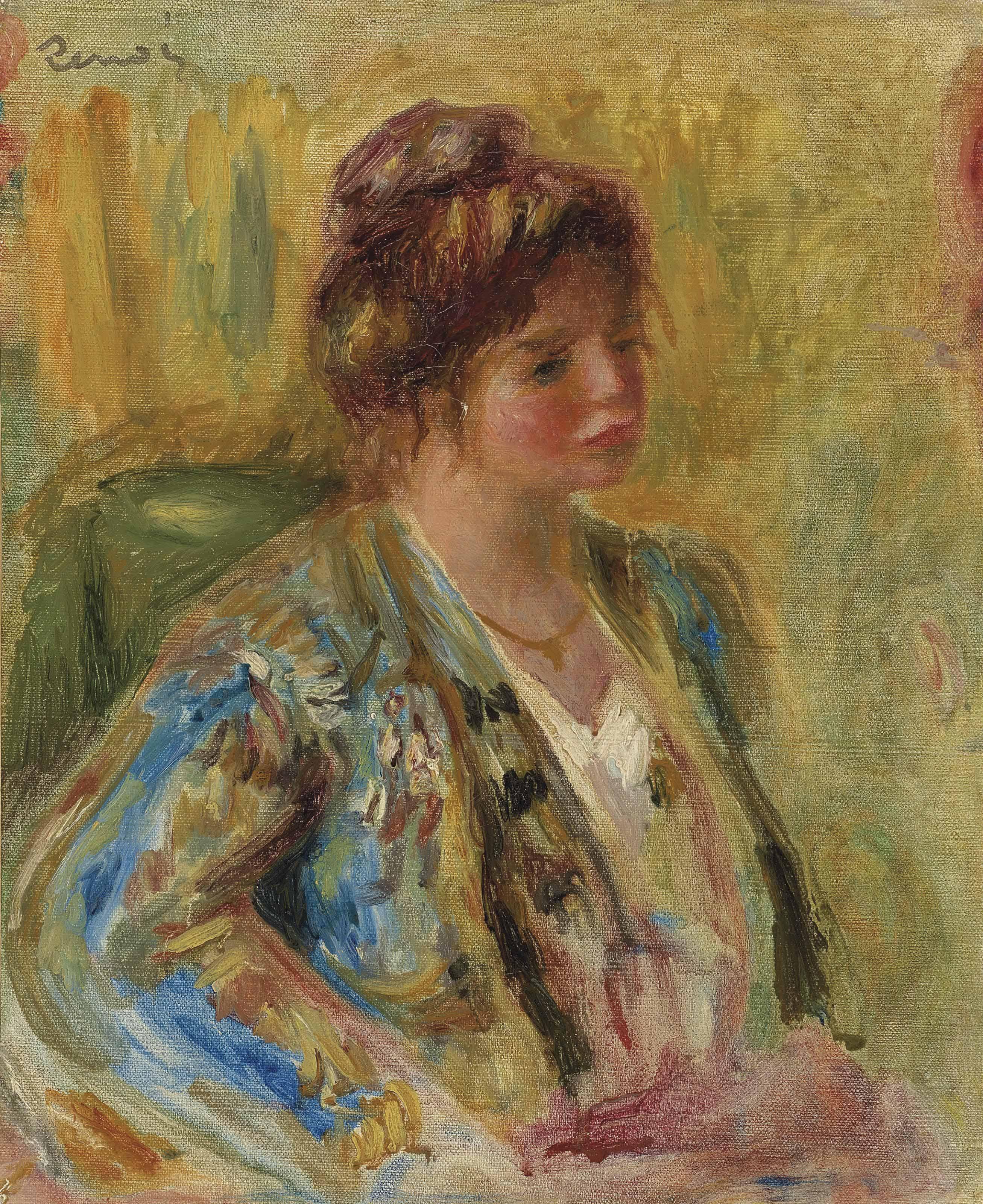 Pierre-Auguste Renoir - Buste de femme en costume oriental