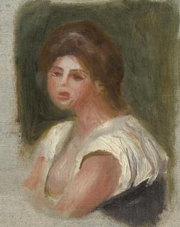 Pierre-Auguste Renoir - Buste De Jeune Femme - Fragment