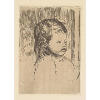Pierre-Auguste Renoir - Buste d\'enfant, tourné à droite