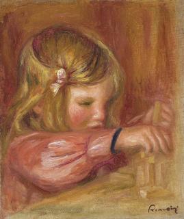 Pierre-Auguste Renoir - Claude Renoir jouant aux constructions