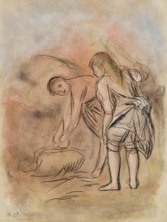 Pierre-Auguste Renoir - Deux jeunes filles au bord de la mer