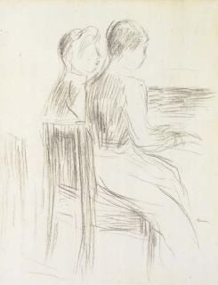 Pierre-Auguste Renoir - Deux jeunes filles au piano (Yvonne et Christine Lerolle au piano)