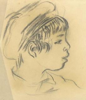 Pierre-Auguste Renoir - Enfant coiffé d\'un béret