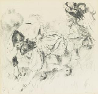 Pierre-Auguste Renoir - Enfants Jouant À La Balle (D., S. 32)