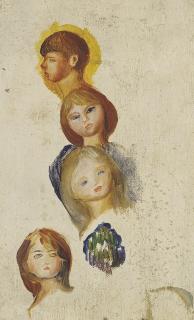 Pierre-Auguste Renoir - Etude de quatre têtes d\'enfants