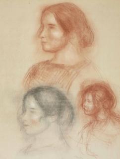 Pierre-Auguste Renoir - Etudes de tête (Gabrielle)