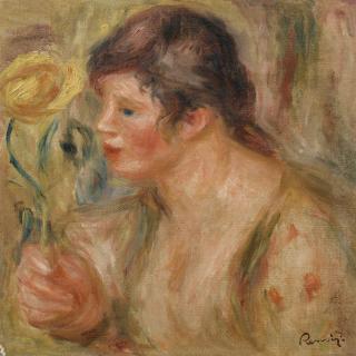 Pierre-Auguste Renoir - Femme À La Rose