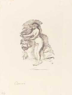 Pierre-Auguste Renoir - Femme au cep de vigne, from L\'Album des Douze Lithographies Originales