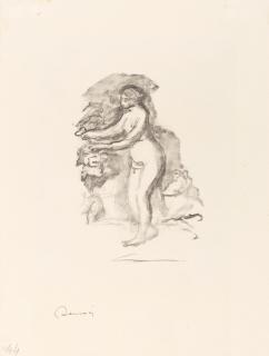 Pierre-Auguste Renoir - Femme au cep de vigne, from L\'Album des Douze Lithographies Originales