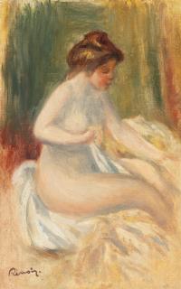 Pierre-Auguste Renoir - Femme nue à sa toilette
