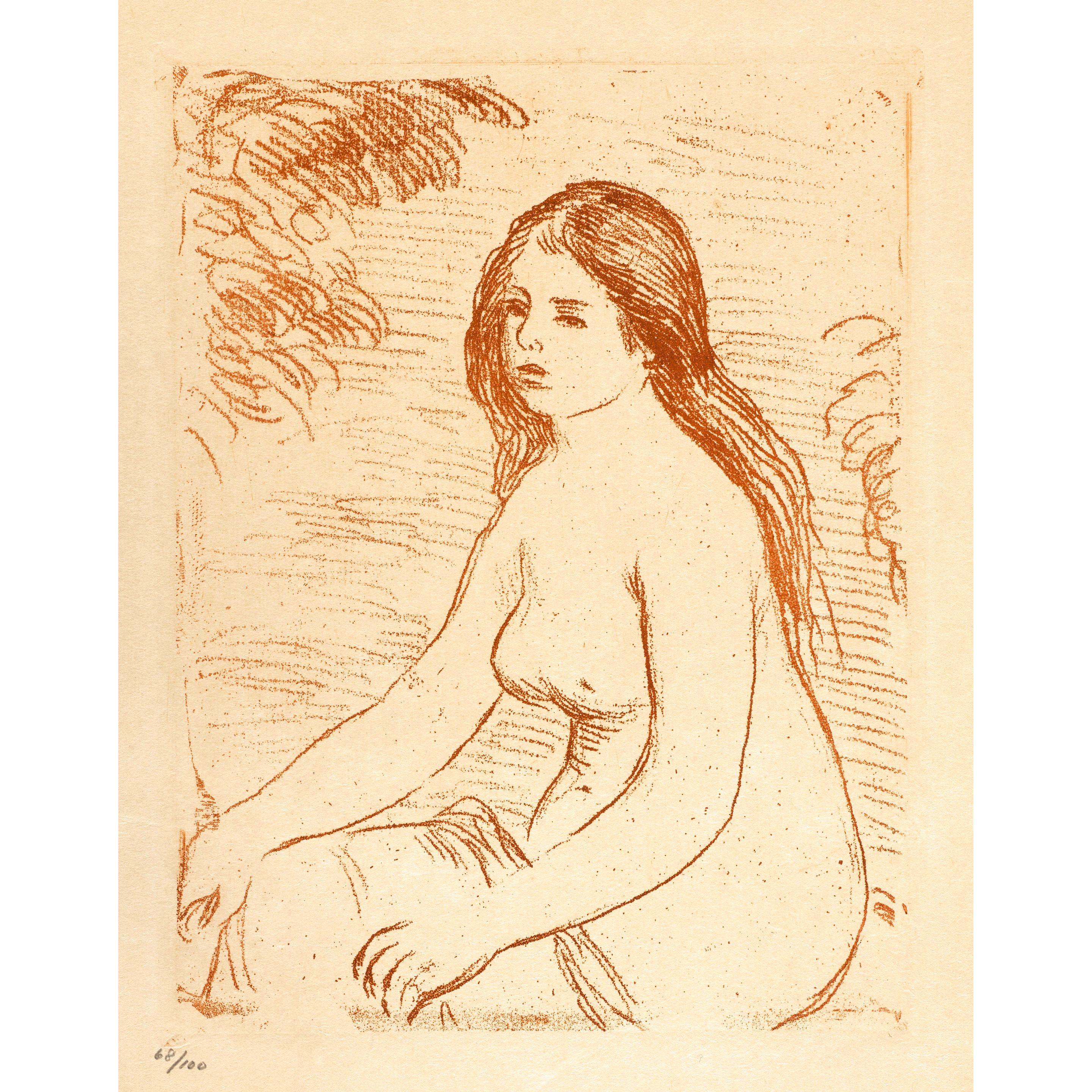 Pierre-Auguste Renoir - Femme nue assise (Seated Female Nude)