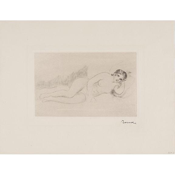 Pierre-Auguste Renoir - Femme nue couchée (tournée a droite), 1ere planche
