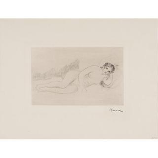 Pierre-Auguste Renoir - Femme nue couchée (tournée a droite), 1ere planche
