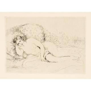 Pierre-Auguste Renoir - Femme nue couchée (tournée à gauche) (Reclining Female Nude, Turned to the Left)