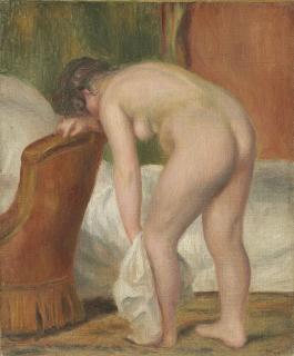 Pierre-Auguste Renoir - Femme nue debout, s\'essuyant la jambe