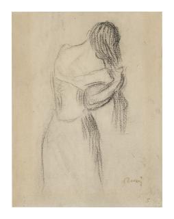 Pierre-Auguste Renoir - Femme Se Coiffant (Fragment)