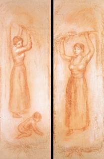 Pierre-Auguste Renoir - I) Femme Et Enfant II) La Cueillette