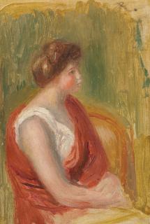 Pierre-Auguste Renoir - Jeune Femme Assise En Tenue Grecque - Oedipe