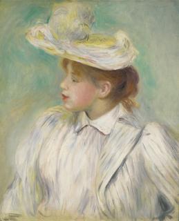 Pierre-Auguste Renoir - Jeune Femme Au Chapeau De Paille