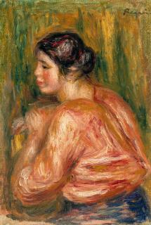 Pierre-Auguste Renoir - Jeune femme brune assise