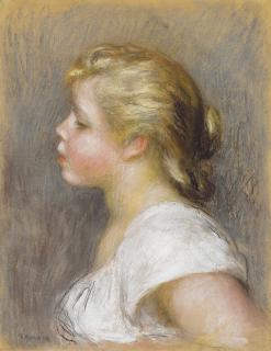 Pierre-Auguste Renoir - Jeune fille de profil