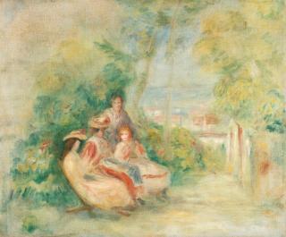 Pierre-Auguste Renoir - Jeunes femmes dans un jardin