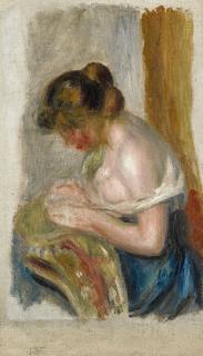 Pierre-Auguste Renoir - La Couseuse