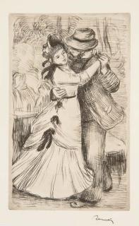 Pierre Auguste Renoir - La Danse à la Campagne, 2 ième Planche (Delteil 2)