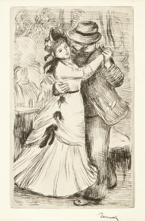 Pierre-Auguste Renoir - La Danse À La Campagne, 2E Planche (Delteil, Stella 2)