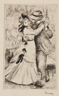 Pierre-Auguste Renoir - La Danse À La Campagne, 2E Planche (Delteil, Stella 2)